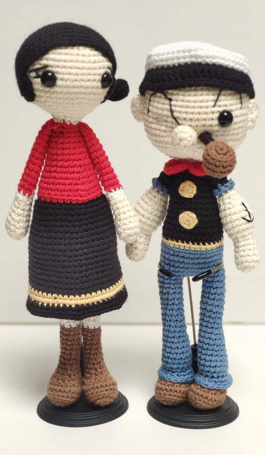 Crochet Popeye and Olive Oyl