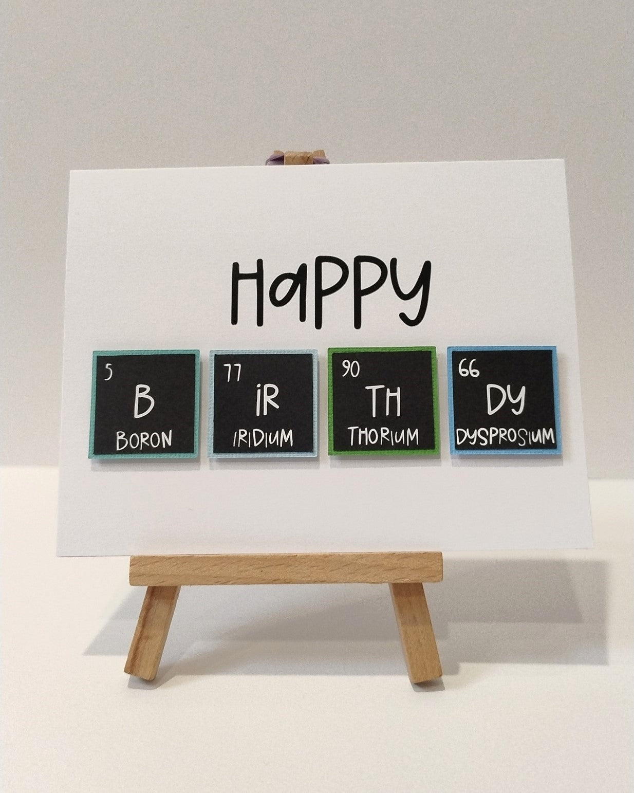 Periodic Table Birthday Card