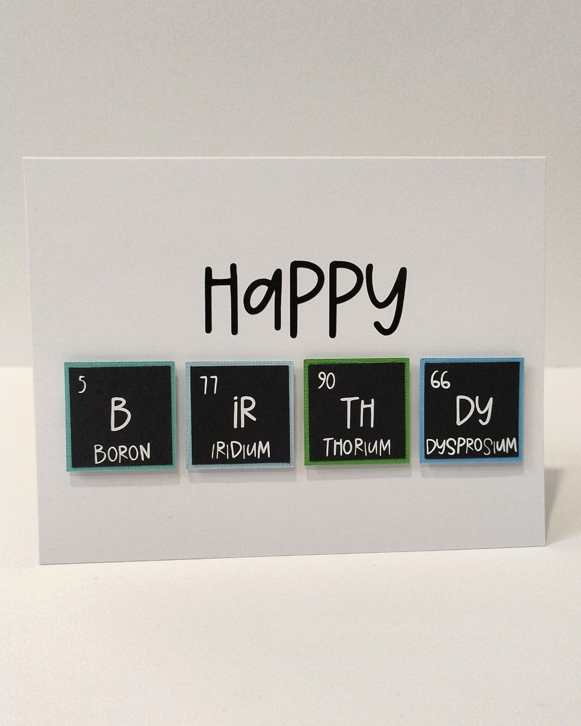 Periodic Table Birthday Card