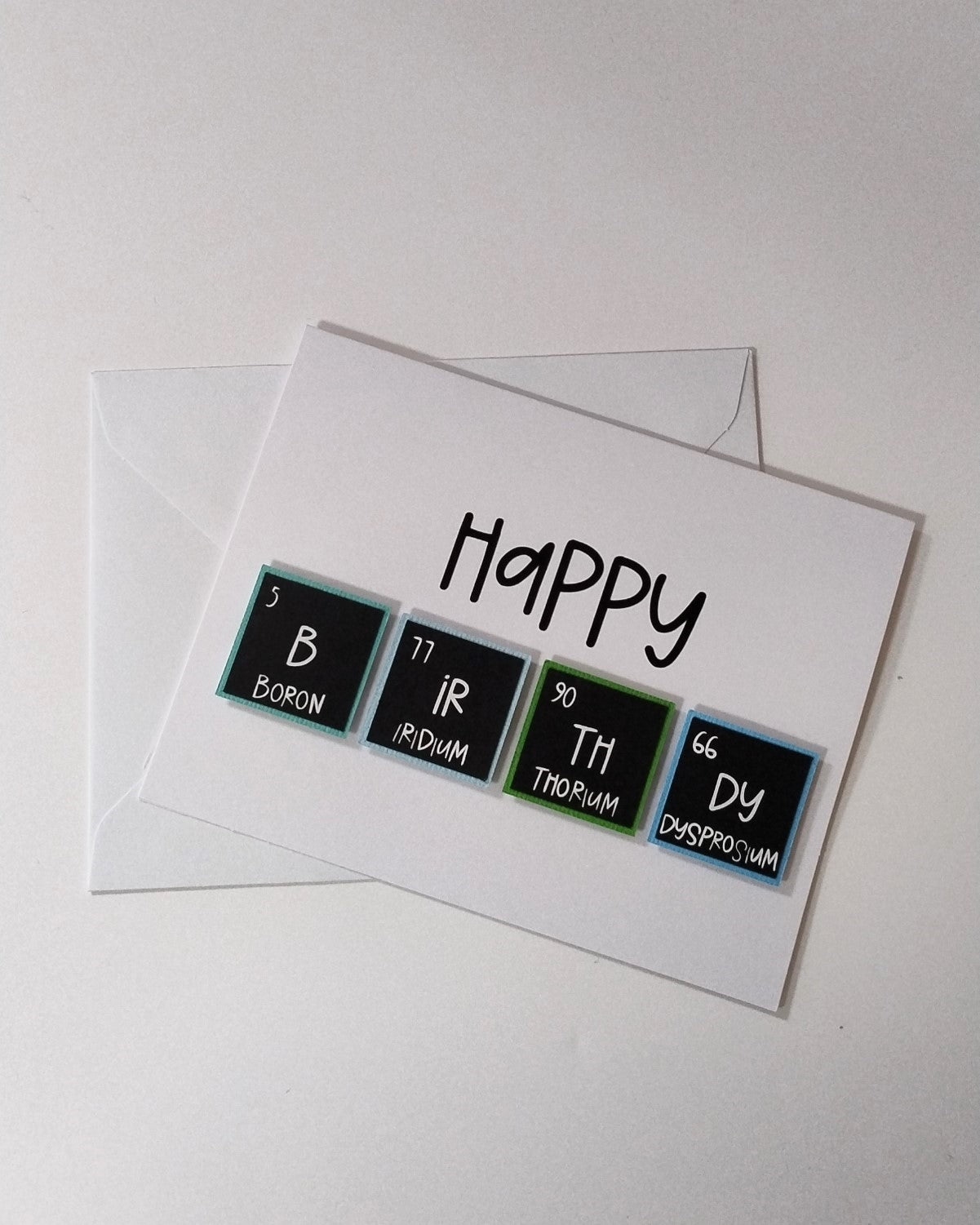 Periodic Table Birthday Card