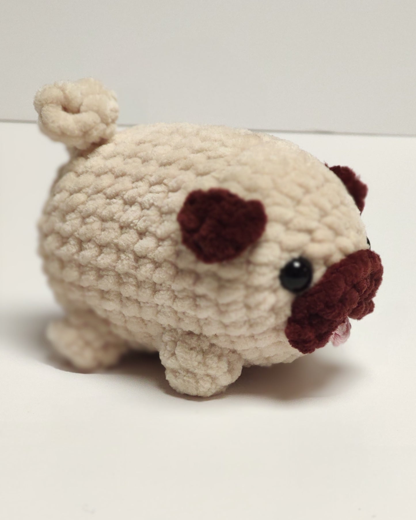 Crochet Mini Pug Plushie