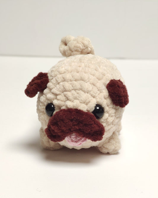 Crochet Mini Pug Plushie